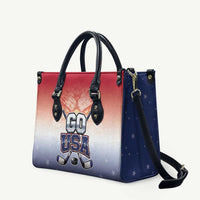 USA Ice Hockey Team Leather Bag Go USA Unique Style