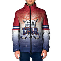 Custom USA Ice Hockey Team Padded Jacket Go USA Unique Style