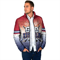 Custom USA Ice Hockey Team Padded Jacket Go USA Unique Style