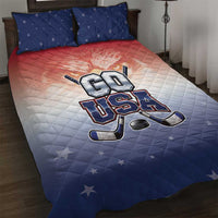 USA Ice Hockey Team Quilt Bed Set Go USA Unique Style
