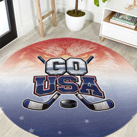 USA Ice Hockey Team Round Carpet Go USA Unique Style