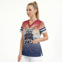 Custom USA Ice Hockey Team Scrub Top Go USA Unique Style