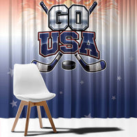 USA Ice Hockey Team Window Curtain Go USA Unique Style