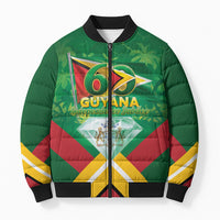 Guyana 60th Independence Diamond Jubilee Bomber Puffer Jacket