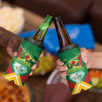 Guyana 60th Independence Diamond Jubilee 4 in 1 Can Cooler Tumbler