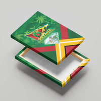 Guyana 60th Independence Diamond Jubilee Canvas Wall Art