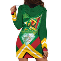 Guyana 60th Independence Diamond Jubilee Hoodie Dress