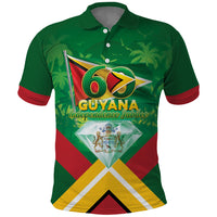 Guyana 60th Independence Diamond Jubilee Polo Shirt
