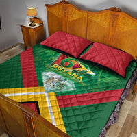 Guyana 60th Independence Diamond Jubilee Quilt Bed Set