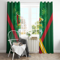 Guyana 60th Independence Diamond Jubilee Window Curtain