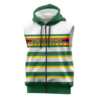 Zimbabwe Rugby Custom Sleeveless Zip Hoodie Sables National Pride