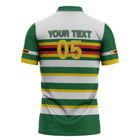 Zimbabwe Rugby Custom Zipper Polo Shirt Sables National Pride