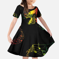 Afro Music Pride Family Matching Mermaid Dress and Hawaiian Shirt From Our Roots The World Finds Rhythm - Wonder Print Shop