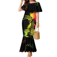 Afro Music Pride Family Matching Mermaid Dress and Hawaiian Shirt From Our Roots The World Finds Rhythm - Wonder Print Shop