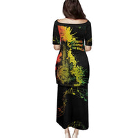 Afro Music Pride Family Matching Puletasi and Hawaiian Shirt From Our Roots The World Finds Rhythm - Wonder Print Shop