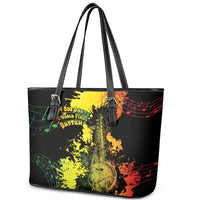 Afro Music Pride Leather Tote Bag From Our Roots The World Finds Rhythm - Wonder Print Shop