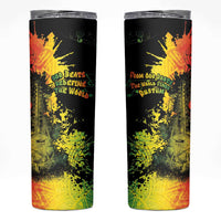 Afro Music Pride Skinny Tumbler From Our Roots The World Finds Rhythm - Wonder Print Shop