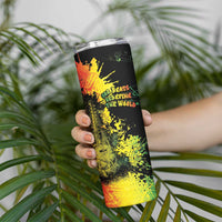 Afro Music Pride Skinny Tumbler From Our Roots The World Finds Rhythm - Wonder Print Shop