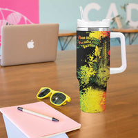 Afro Music Pride Tumbler With Handle From Our Roots The World Finds Rhythm - Wonder Print Shop