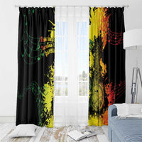 Afro Music Pride Window Curtain From Our Roots The World Finds Rhythm - Wonder Print Shop
