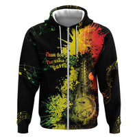 Afro Music Pride Zip Hoodie From Our Roots The World Finds Rhythm - Wonder Print Shop