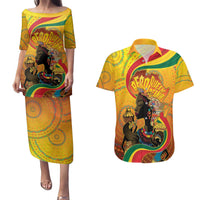 Afro Latina Queen Couples Matching Puletasi and Hawaiian Shirt The Beauty Of Black Women - Wonder Print Shop