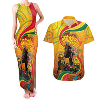 Afro Latina Queen Couples Matching Tank Maxi Dress and Hawaiian Shirt The Beauty Of Black Women - Wonder Print Shop