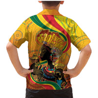 Afro Latina Queen Family Matching Mermaid Dress and Hawaiian Shirt The Beauty Of Black Women - Wonder Print Shop