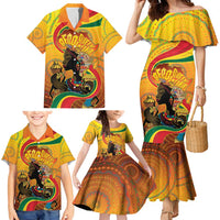Afro Latina Queen Family Matching Mermaid Dress and Hawaiian Shirt The Beauty Of Black Women - Wonder Print Shop