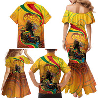 Afro Latina Queen Family Matching Mermaid Dress and Hawaiian Shirt The Beauty Of Black Women - Wonder Print Shop