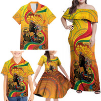 Afro Latina Queen Family Matching Off Shoulder Maxi Dress and Hawaiian Shirt The Beauty Of Black Women - Wonder Print Shop