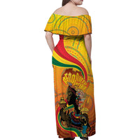 Afro Latina Queen Family Matching Off Shoulder Maxi Dress and Hawaiian Shirt The Beauty Of Black Women - Wonder Print Shop