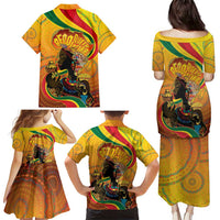 Afro Latina Queen Family Matching Puletasi and Hawaiian Shirt The Beauty Of Black Women - Wonder Print Shop