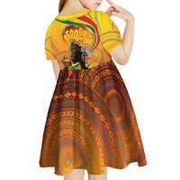 Afro Latina Queen Kid Short Sleeve Dress The Beauty Of Black Women - Wonder Print Shop