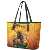 Afro Latina Queen Leather Tote Bag The Beauty Of Black Women - Wonder Print Shop