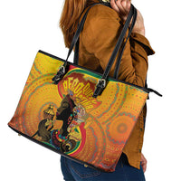 Afro Latina Queen Leather Tote Bag The Beauty Of Black Women - Wonder Print Shop