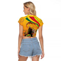 Afro Latina Queen Raglan Cropped T Shirt The Beauty Of Black Women - Wonder Print Shop