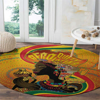 Afro Latina Queen Round Carpet The Beauty Of Black Women - Wonder Print Shop