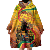 Afro Latina Queen Wearable Blanket Hoodie The Beauty Of Black Women - Wonder Print Shop