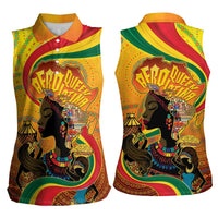 Afro Latina Queen Women Sleeveless Polo Shirt The Beauty Of Black Women - Wonder Print Shop