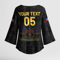 Custom Haiti Football 2026 Kimono Sleeve Blouse Haiti Nan Mondyal