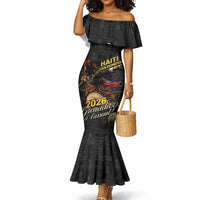 Custom Haiti Football 2026 Mermaid Dress Haiti Nan Mondyal