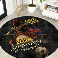 Haiti Football 2026 Round Carpet Haiti Nan Mondyal