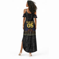 Custom Haiti Football 2026 Summer Maxi Dress Haiti Nan Mondyal