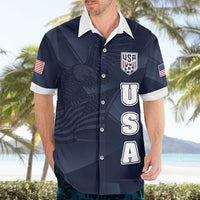 Custom United States Soccer 2026 Hawaiian Shirt USA Eagle Simple Style