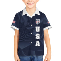 Custom United States Soccer 2026 Hawaiian Shirt USA Eagle Simple Style