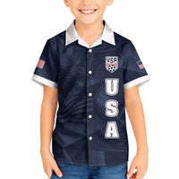 Custom United States Soccer 2026 Kid Hawaiian Shirt USA Eagle Simple Style