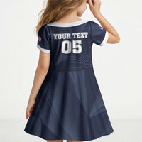 Custom United States Soccer 2026 Kid Short Sleeve Dress USA Eagle Simple Style
