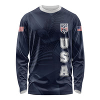 Custom United States Soccer 2026 Long Sleeve Shirt USA Eagle Simple Style