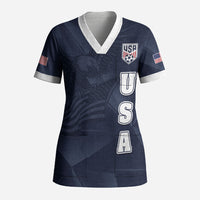 Custom United States Soccer 2026 Scrub Top USA Eagle Simple Style
